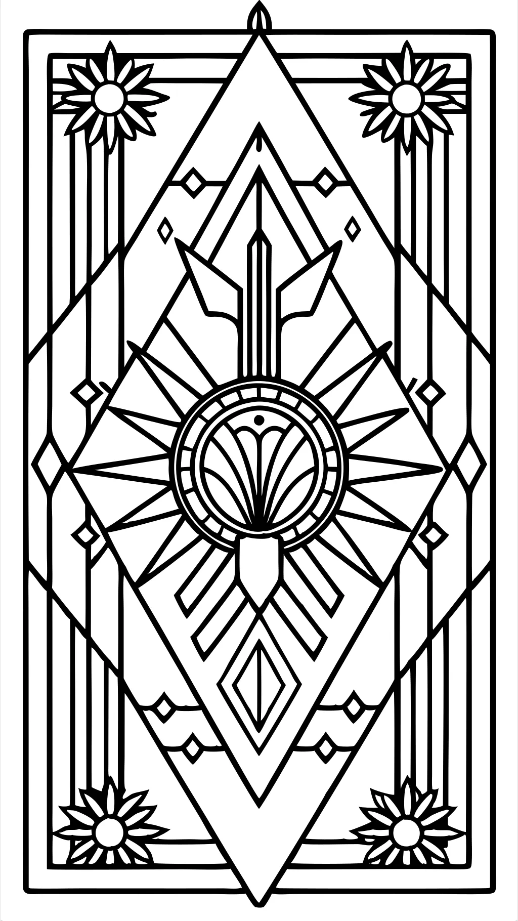 art deco coloring pages